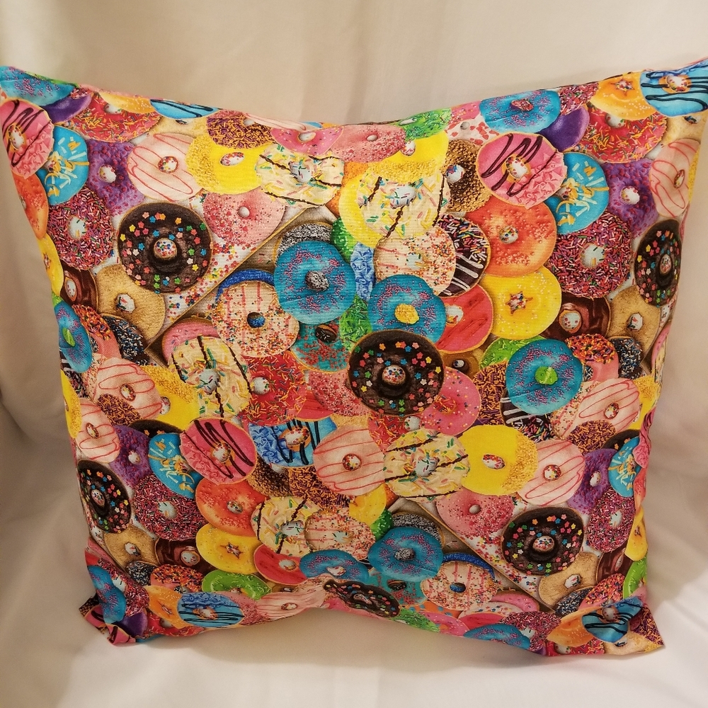 Donut Home Decor Covered Pillow